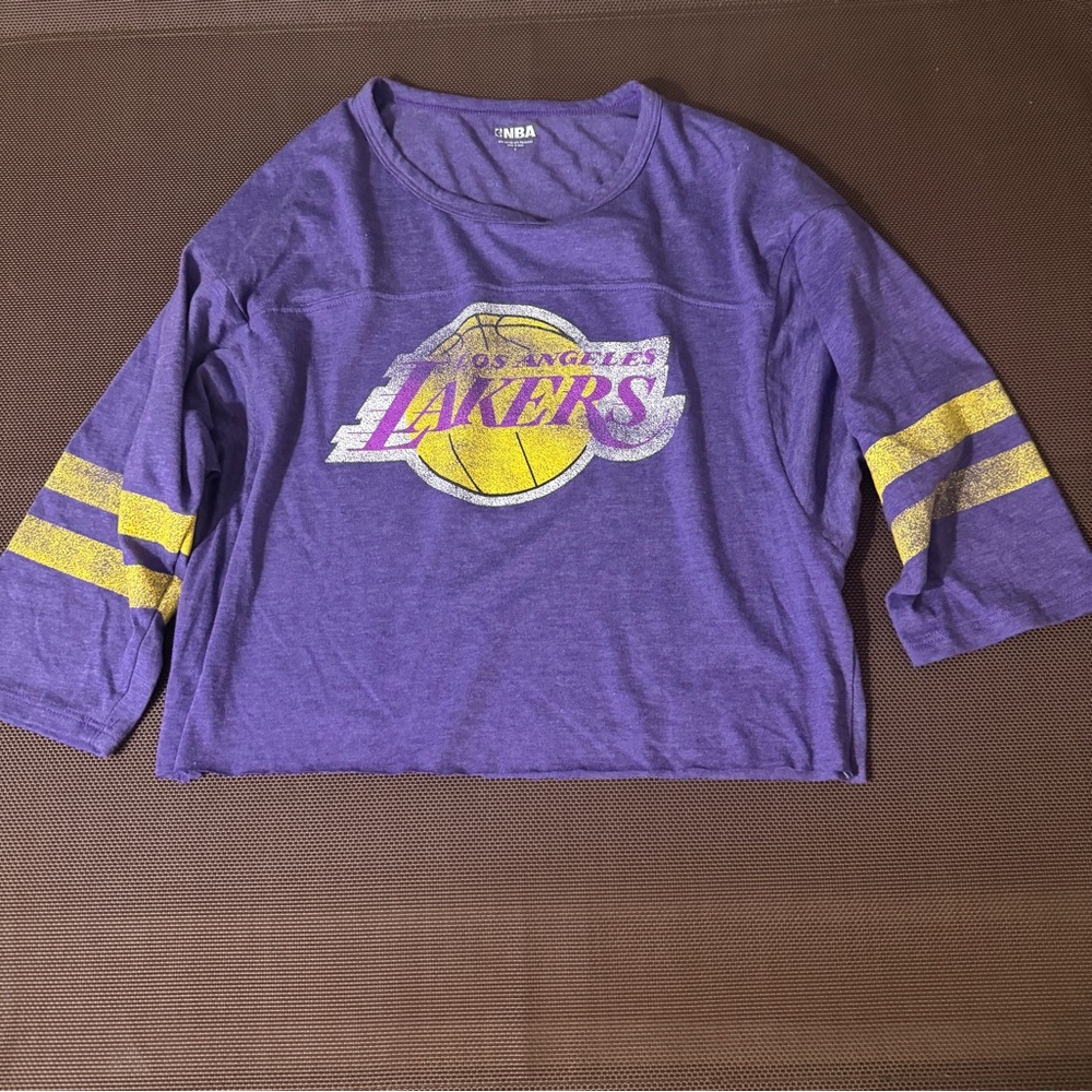 Los Angeles Lakers cropped T-shirt small